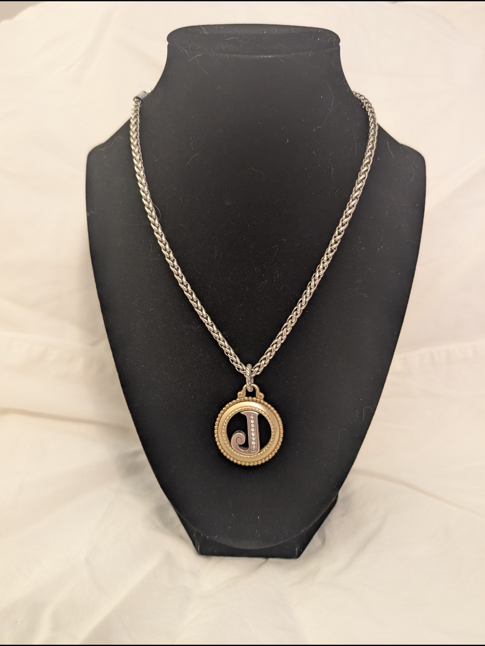 Brighton Two-Tone Pendant Necklace with Gold and Silver Accents